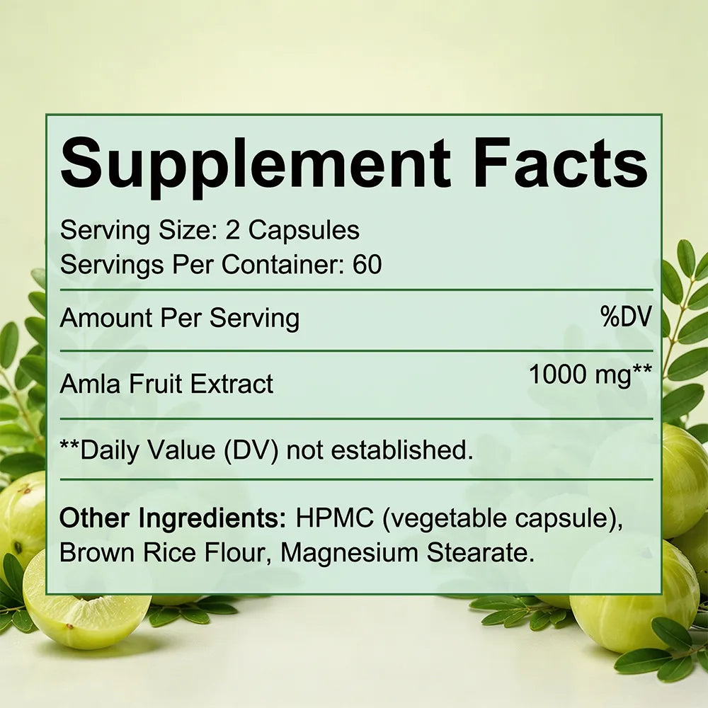 Cápsulas de Amla Orgánica Superfruit
